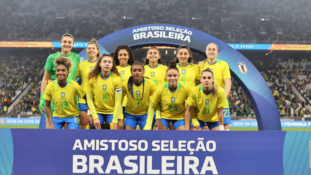 Seleção Brasileira Feminina no amistoso com o Japão