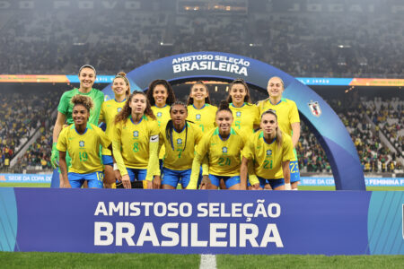 Seleção Brasileira Feminina no amistoso com o Japão