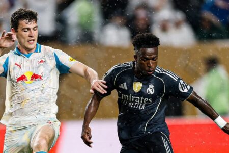 Vini Jr desencanta e abre o placar na vitória do Real Madrid