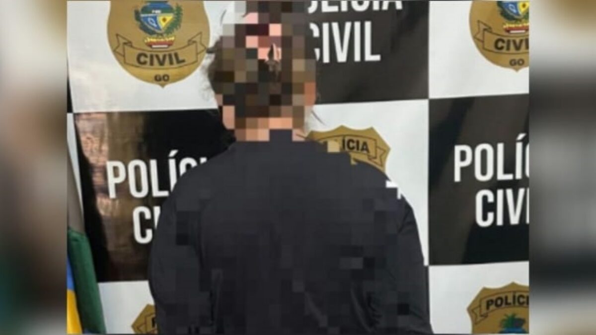 Foto da avó presa e a disposição da Justiça