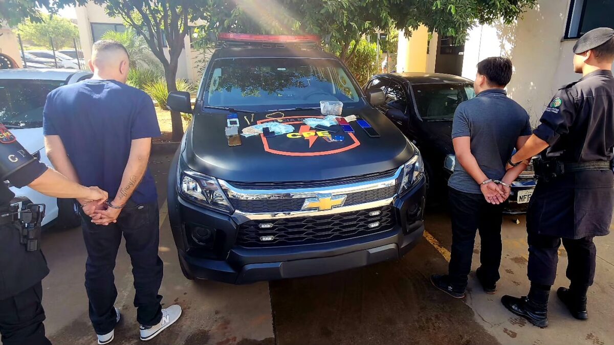 Imagem dos presos durante a ação