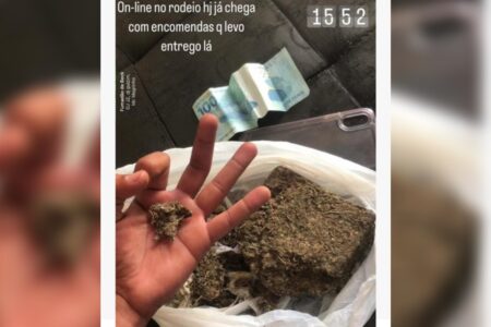 Jovem é preso após anunciar nas redes sociais venda de drogas durante Festa do Peão de Abadiânia
