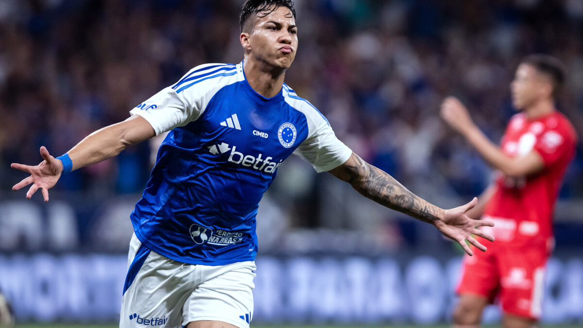 Kaio Jorge durante a partida entre Cruzeiro e Vila Nova, pela Copa do Brasil