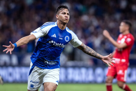 Kaio Jorge durante a partida entre Cruzeiro e Vila Nova, pela Copa do Brasil