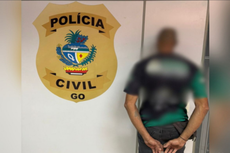 Homem preso por abuso (Foto: Divulgação/PCGO)