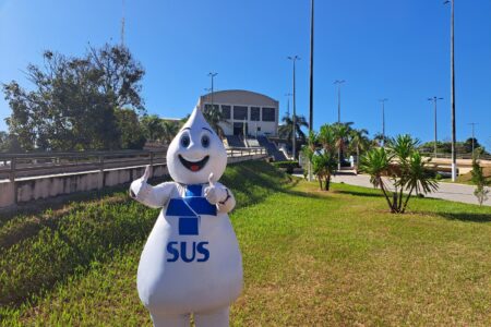 A imagem mostra o personagem Zé Gotinha