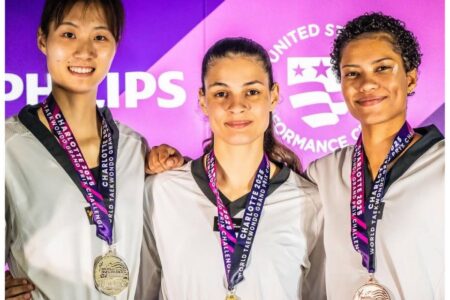 Maria Clara vence atual campeã mundial e é ouro no Grand Prix