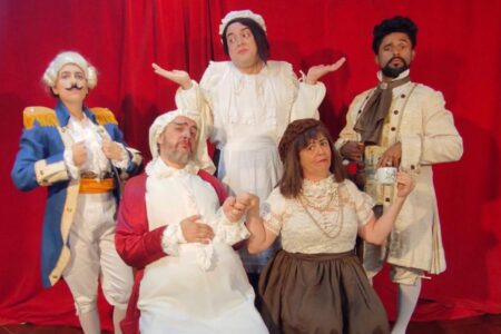 Elenco da ópera 'A Diarista e o Soldado' (Foto: Divulgação)