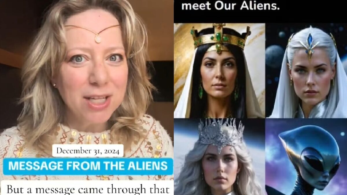 Divine Magick diz que conversa com ETs e anjos Mulher afirma que aliens acompanham de perto conflito entre Israel e Irã