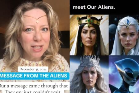 Divine Magick diz que conversa com ETs e anjos Mulher afirma que aliens acompanham de perto conflito entre Israel e Irã