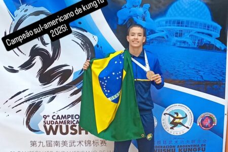 Goiano conquista medalha de ouro em torneio de Kung Fu disputado na argentina