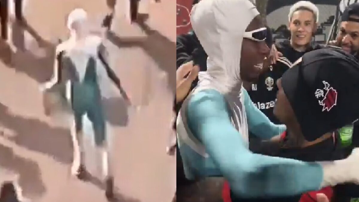 Gelado de 'Os Incríveis' derruba PM durante soltura de Poze do Rodo e depois conhece o cantor; vídeo Saída do MC da prisão Oruam