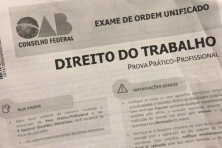 Gabarito definitivo da OAB considera duas peças em questão polêmica e reprovação é de 75,7%, diz candidata