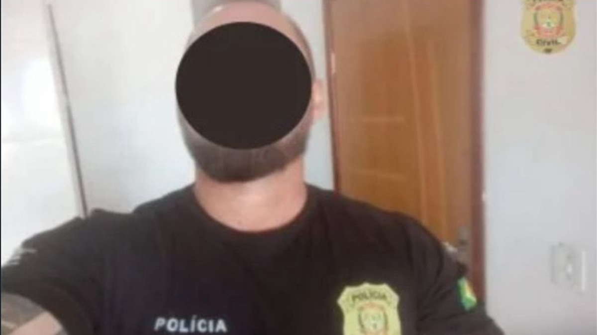 Falso policial civil com uniforme da PCDF (Foto: Divulgação)