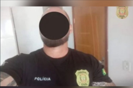 Falso policial civil com uniforme da PCDF (Foto: Divulgação)