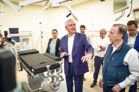 Governador Ronaldo Caiado na inauguração da ala pediátrica do Cora (Foto: Divulgação)