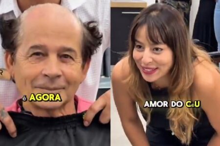 Vídeo: Barbearia especializada em próteses capilares para homens Chocado que o que envelhece o homem é a calvice