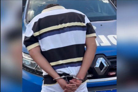 Suspeito de tentar invadir casa da ex (Foto: Reprodução)