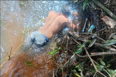 Homem foi encontrado no Rio Montividiu (Foto: Divulgação)
