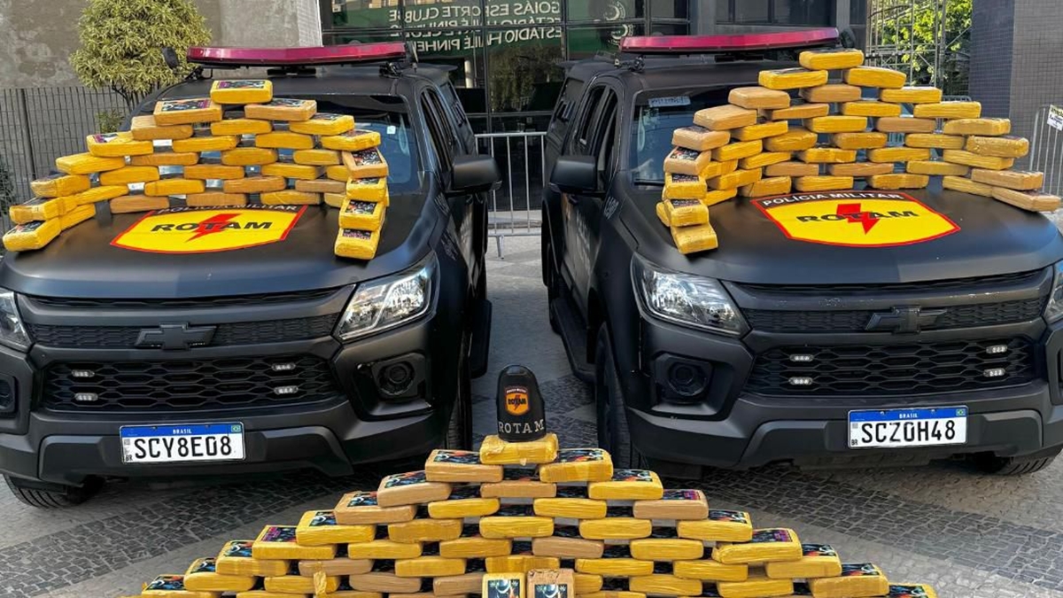 PM prende suspeito com mais de R$ 2 milhões em drogas, em Aparecida