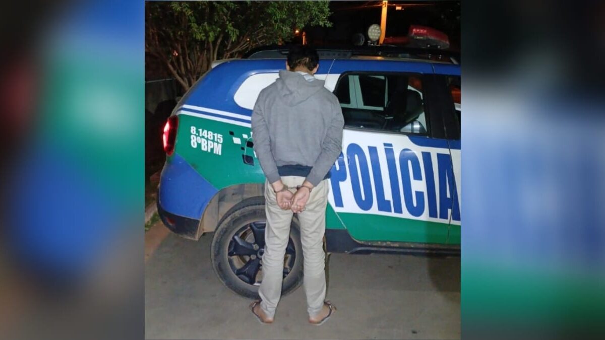 Imagem do homem preso