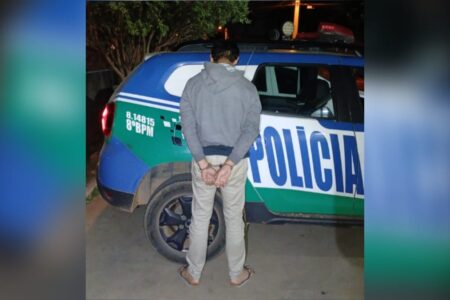 Imagem do homem preso