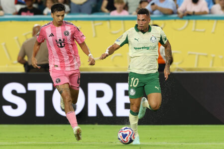 Palmeira sai atrás no placar, mas arranca empate com Inter de Miami