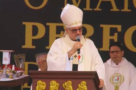 Arcebispo Dom João Justino fala do sino Vox Patris (Foto: Reprodução)