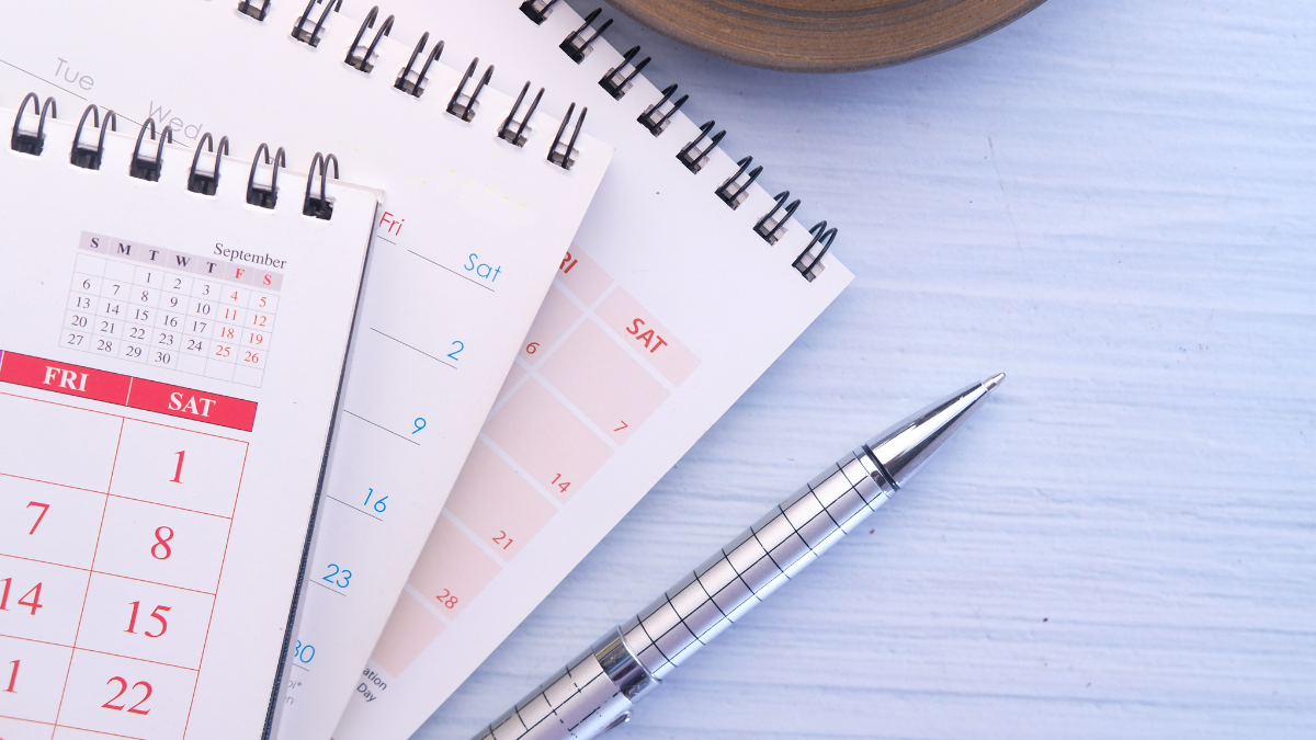 Imagem de cadernos de calendário