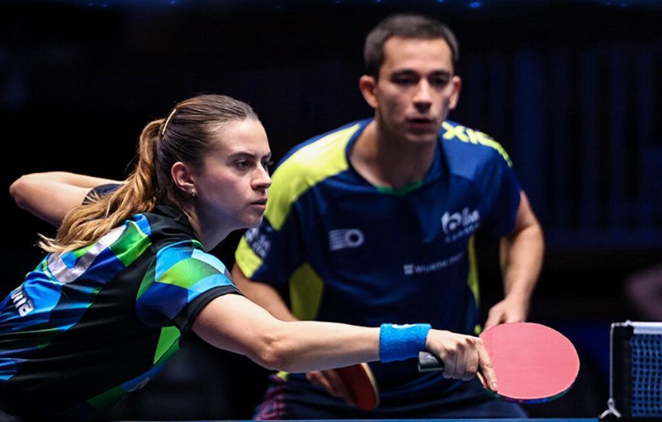 Hugo Calderano e Bruna conquista medalha de Prata nas duplas