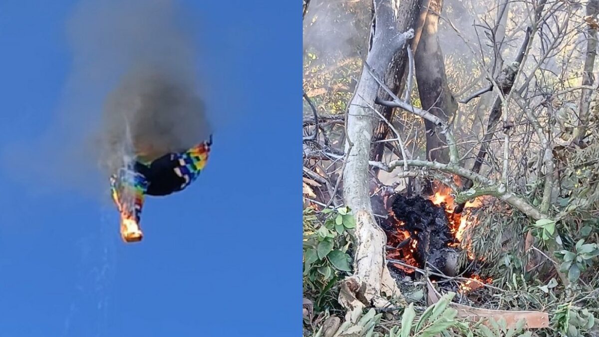 Balão que caiu em Praia Grande deixou oito mortos; testemunha relata pessoas se jogando balão caiu sobre um posto de saúde