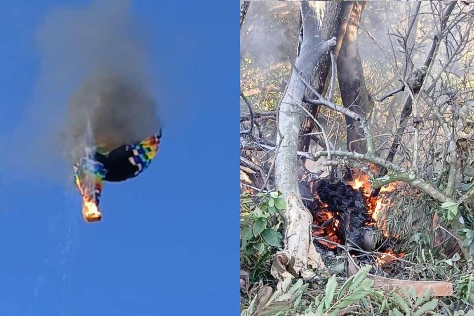 Balão que caiu em Praia Grande deixou oito mortos; testemunha relata pessoas se jogando balão caiu sobre um posto de saúde