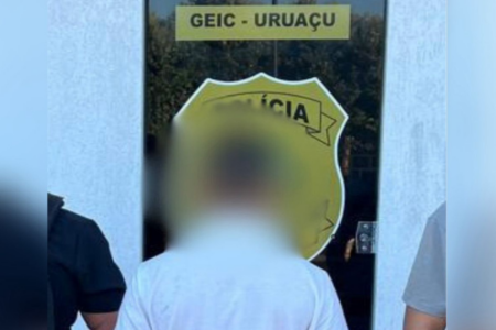 Suspeito de homicídio em Uruaçu (Foto: Reprodução)