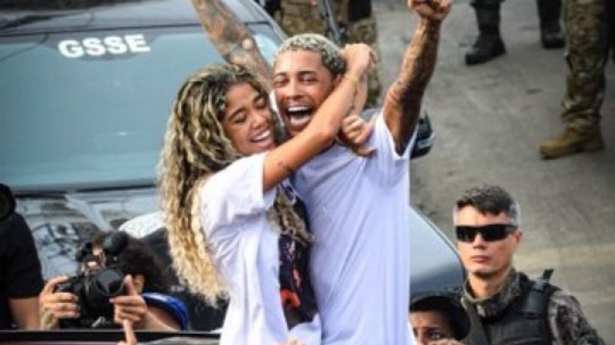 MC Poze do Rodo e a esposa, Viviane Noronha (Foto: Reprodução)