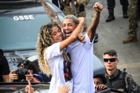 MC Poze do Rodo e a esposa, Viviane Noronha (Foto: Reprodução)