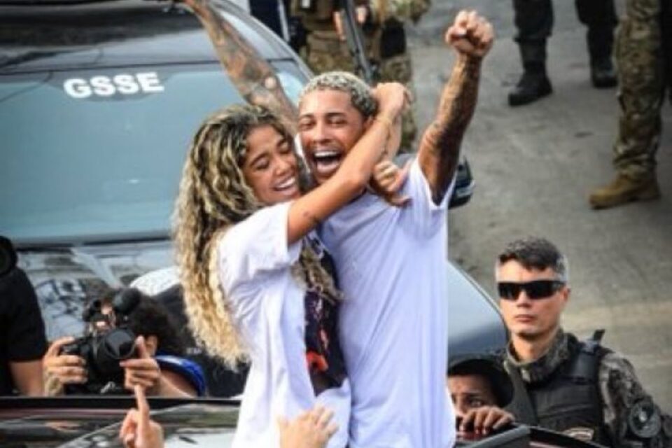 MC Poze do Rodo e a esposa, Viviane Noronha (Foto: Reprodução)