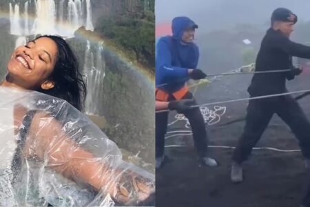 Equipe divulga vídeo do resgate do corpo de Juliana Marins brasileira que caiu em vulcão na Indonésia Corpo da jovem foi retirado do local