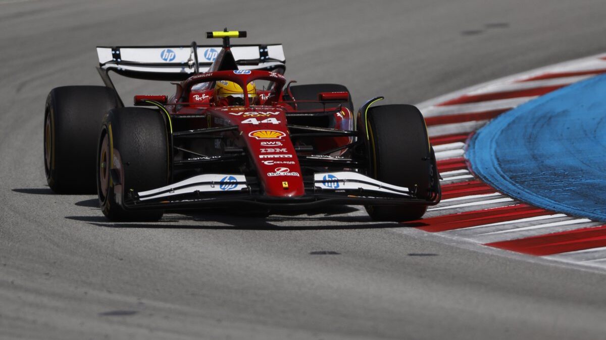 Lewis Hamilton durante o GP da Espanha
