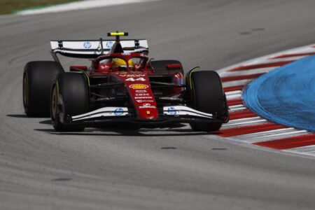 Lewis Hamilton durante o GP da Espanha