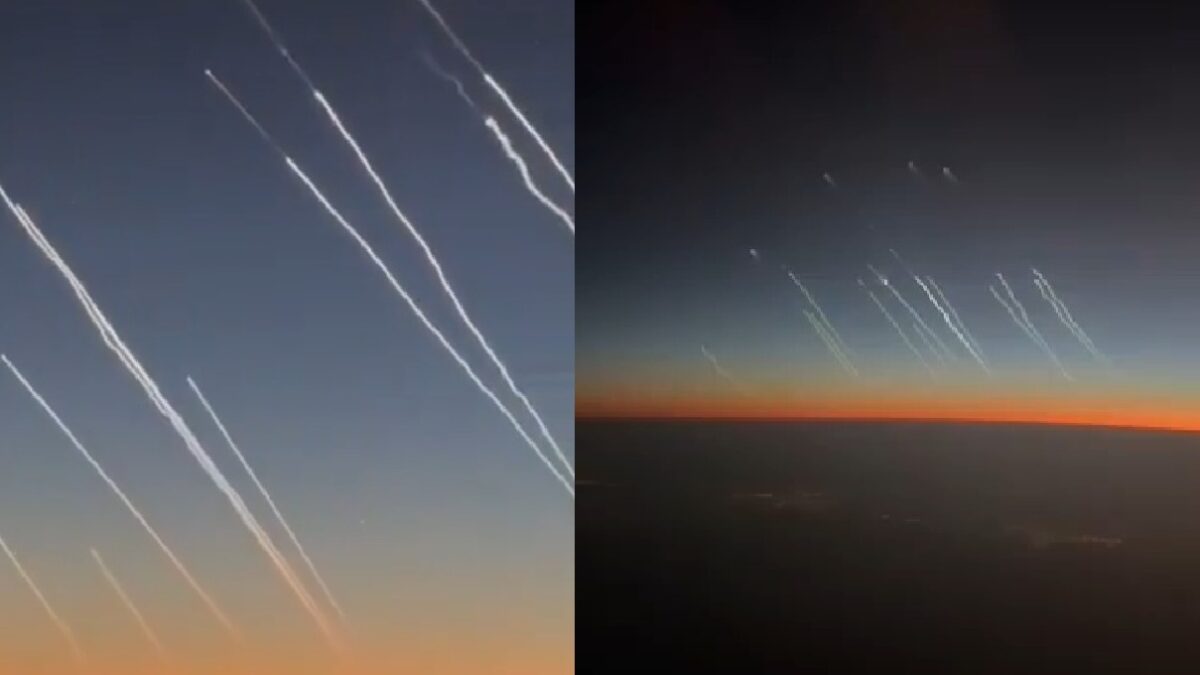 Ataque do Irã é visto de avião comercial saudita; vídeo O conflito entre os dois países já dura quatro dias