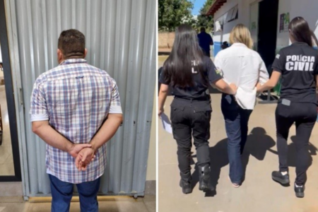 Imagem dos réus presos