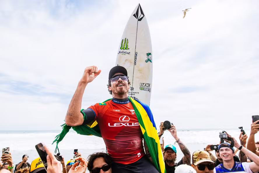 Yago Dora, na etapa de Trestles, da WSL