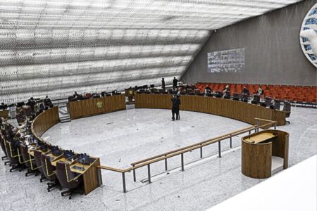 Plenário do STJ, que analisou caso de roubo em Goiás (Foto: Divulgação)