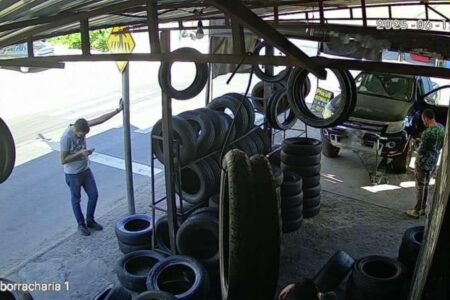 Dupla é presa por golpe do falso PIX na compra de pneus, em Senador Canedo