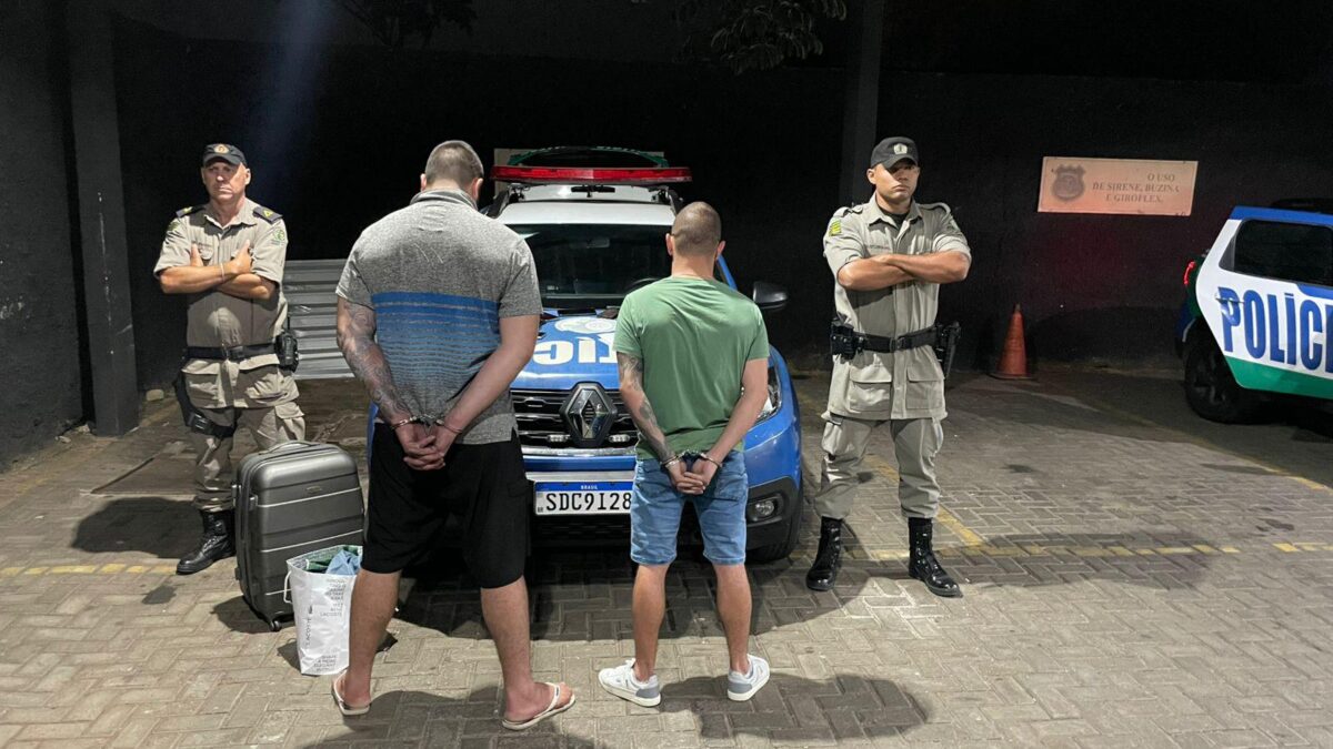 Imagem dos homens presos