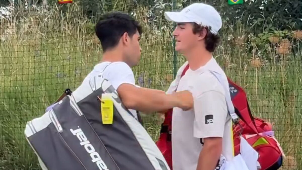 João Fonseca treina com Alcaraz