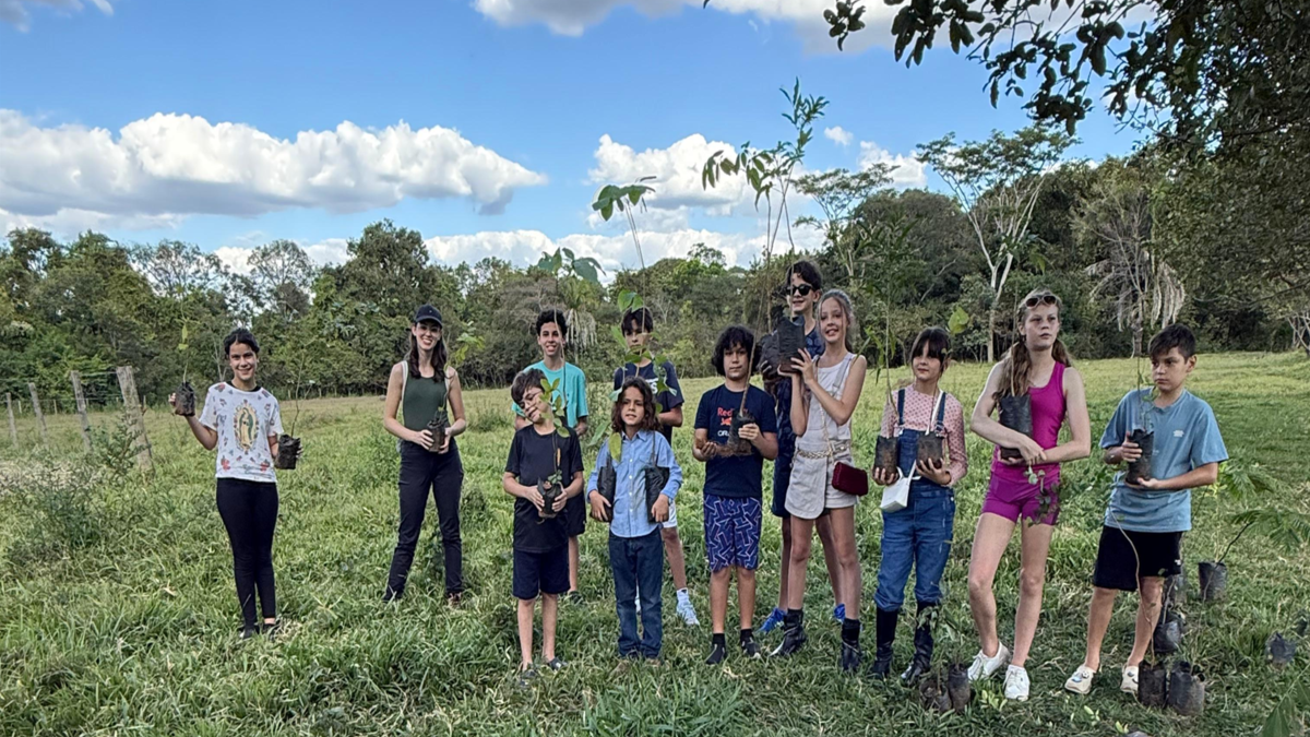 Alunos da Casa Escola Montessori (Foto: Reprodução)