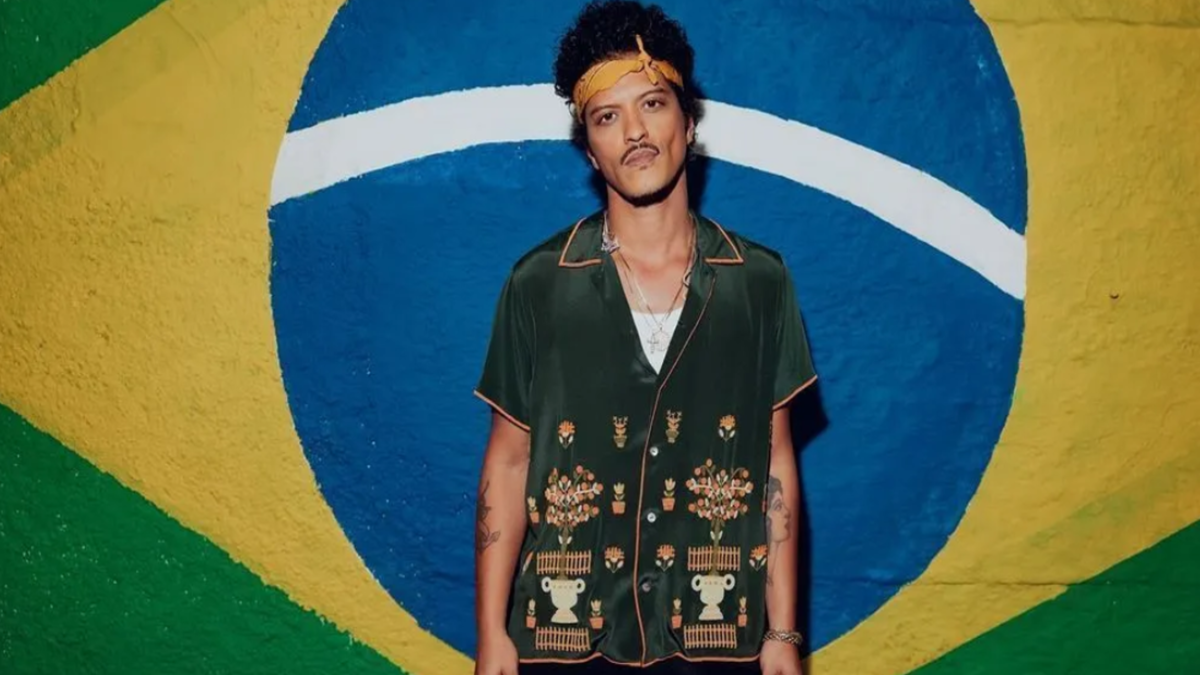 Bruno Mars durante turnê pelo Brasil em 2024 (Foto: Reprodução/Redes Sociais)