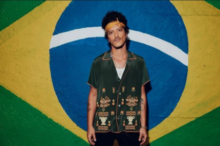 Bruno Mars durante turnê pelo Brasil em 2024 (Foto: Reprodução/Redes Sociais)
