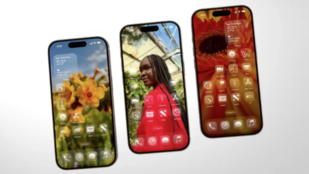 Imagem do novo visual do iPhone